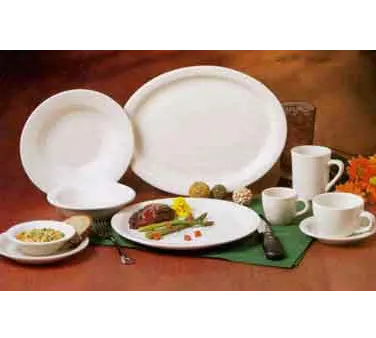 Libbey NR-1 - 7 oz Stoneware China Cup, Cream White, Low Profile, 2½" H x 4⅞" W, Non‑Stackable, 36/Case