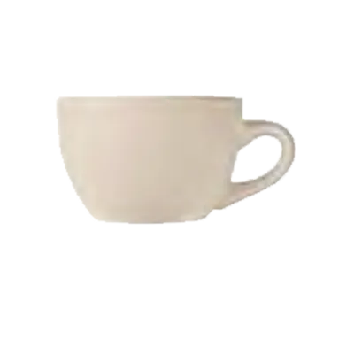 Libbey NR-1 - 7 oz Stoneware China Cup, Cream White, Low Profile, 2½" H x 4⅞" W, Non‑Stackable, 36/Case