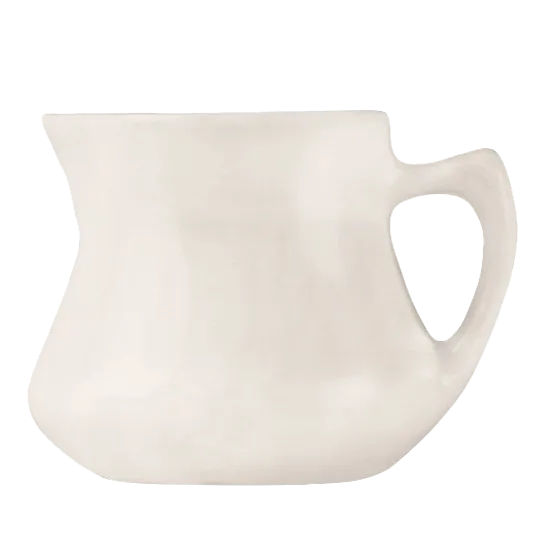 Libbey PC-4 Creamer Pitcher, 4.5 oz Ultra Bright White Porcelain with Handle - 24/Case