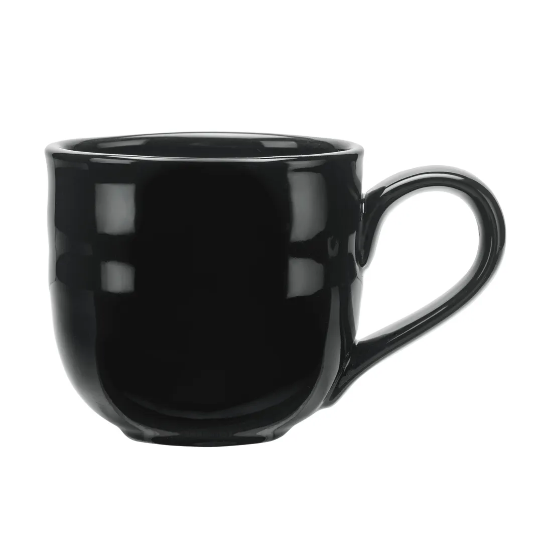 Reserve by Libbey PEB-15-O Mug – 11-5/8 oz Porcelain Obsidian High Gloss 3¼" H x 3½" T – 12/Case