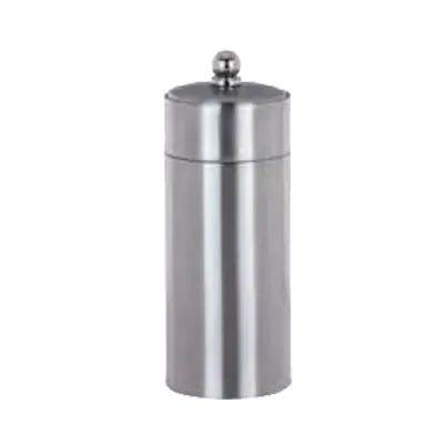 Libbey PG-100 Stainless Steel Pepper Grinder, 3.5 oz Capacity, 4½" Height, Metal Finish - 6/Case