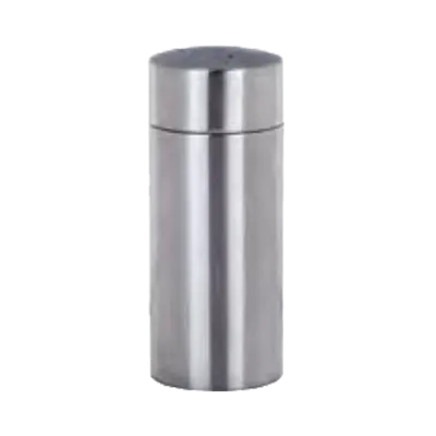 Libbey PS-100 - Brushed Stainless Steel Pepper Shaker, 3.5 oz, 4.5" Height, Single Serve - 6/Case