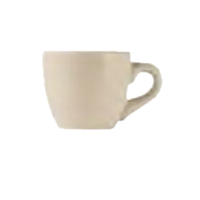 Libbey PWC-35 Demitasse Cup, 3.5 oz Cream White Stoneware, 2-1/4" H x 3-1/2" D - 36/Case