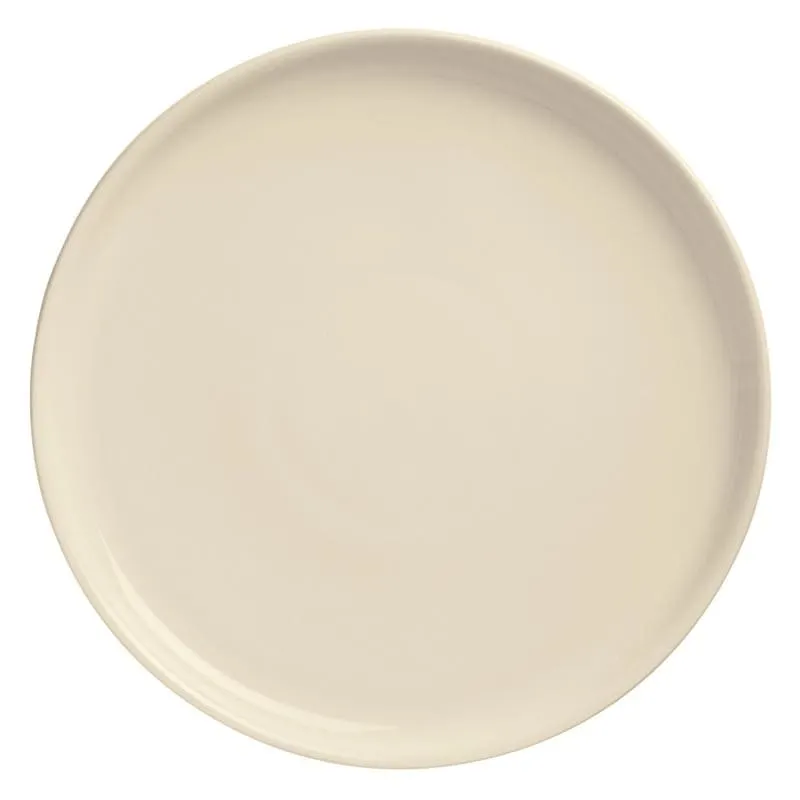 Libbey PZ-13 - 13" Round Deep Rim China Platter, Cream White Porcelana, 13-3/8" Diameter - 6/Case