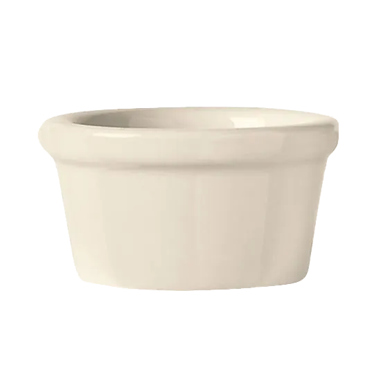 Libbey RAM-25-W - 2.5 oz Cream White China Ramekin, 2‑7/8" Dia x 1‑1/8" H, Bedrock, Ultima®, 24/Case