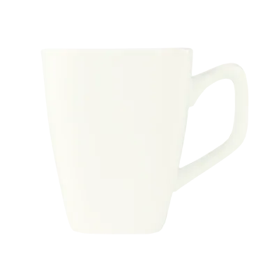 Libbey SL-1 China Cup – 9 oz Tall Porcelain, Ultra White Slate Finish, Fits SL‑2 Saucer - 36/Case