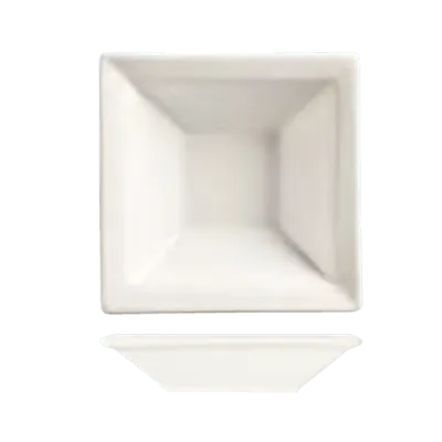 Libbey SL-12 - Square Grapefruit Bowl, 12 Oz (7" x 1.5"), Ultra Bright White Porcelain Slate, 24/Case
