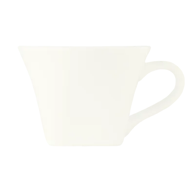 Libbey SL-30 - 8 oz Bright White Slate Porcelain Cup, Diameter 4-7/8", Fits Saucer SL-31 - 36/Case