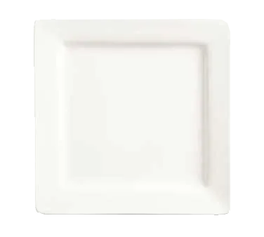 Libbey SL-40 Square China Plate, 12" Ultra Bright White Porcelain, Slate™ Finish - 6/Case