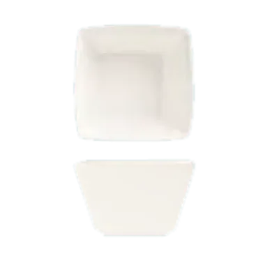 Libbey SL-8 Bouillon Cups - 8 oz Square Porcelain, 3"5/8" x 2"1/8" White Slate Finish - 36/Case