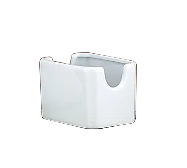 Libbey SPH-716-W - Porcelain Sugar Caddy, Ultra Bright White, 3" L x 2-3/8" W x 2-5/8" H - 48/Case