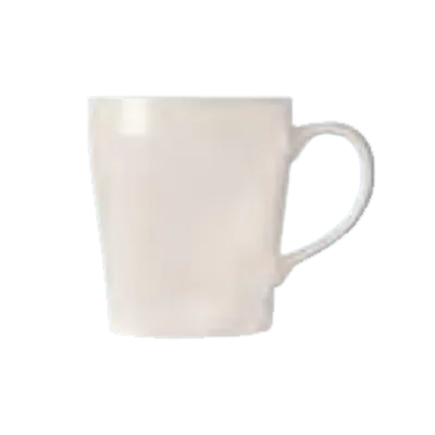 Libbey SYM-12 Seygo China Mug, 12‑Ounce Bright White Porcelain, 4" H x 3½" T x 2¾" F, Non‑Stackable - 12/Case