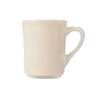 Libbey TM-8-W - 8.5 oz White Ceramic Mug, Tiara Ultima Finish, 4" H x 3-1/8" T x 2-1/8" D - 36/Case