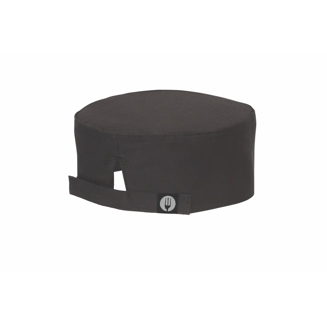 Chef Works DFBB-BLK-0 Beanie, Black, Poly/Cotton, One Size - 1/Case