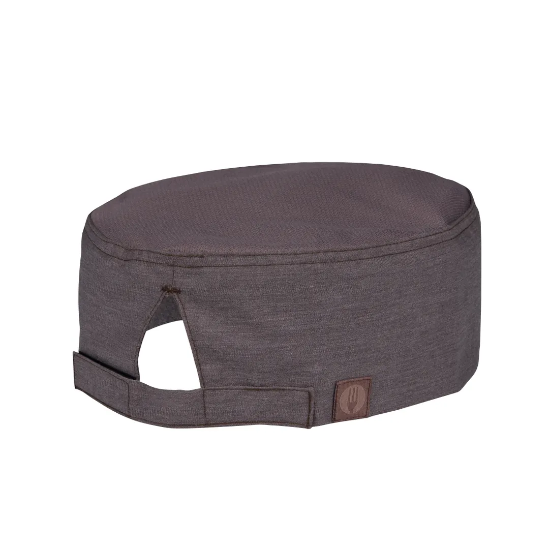 Chef Works HBA01-GPG-SM Springfield Beanie, Graphite Gray Poly/Cotton, Velcro Closure, One Size