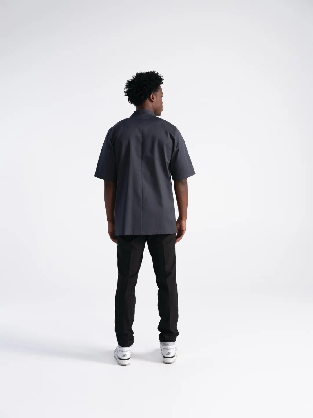 Chef Works PCSS-CHR-2XL Chef Coat, Charcoal Short‑Sleeve, 65% Poly/35% Cotton, Thermo Pocket, 2XL