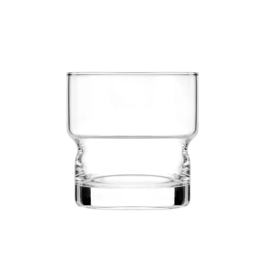 Libbey 1009419 Newton Rocks Glass, 8 oz (3" H x 3" T), Tempered Glass, Safedge® Rim - 12/Case