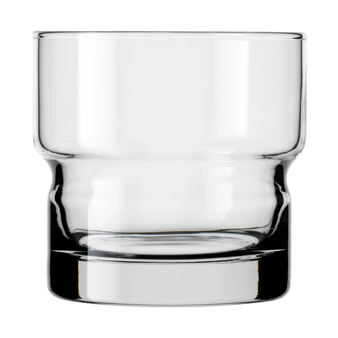 Libbey 12038 Double Old Fashioned Glass, 12 oz, Tempered Glass, Safedge® Rim, Stackable - 12/Case