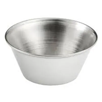 Libbey 300 18724 Stainless Steel Ramekin Sauce Cup, 2 oz Round, 18/8 Food‑Safe Finish - 12/Case