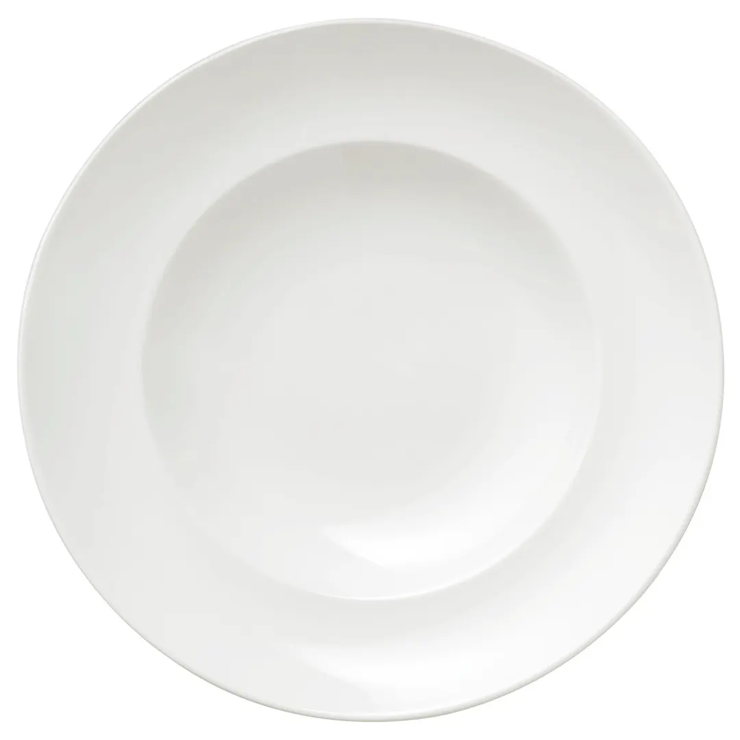 Libbey 840-901-061 Porcelana Pasta Bowl, 12" Dia x 2-1/4" H, 61 oz White Porcelain, - 6/Case