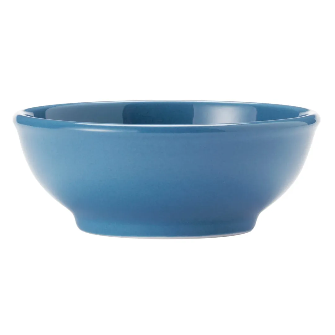 Libbey 903043003 Oatmeal Bowl, 18 oz, 5‑7/8" Dia × 2‑3/8" H, Porcelain, Blueberry Cantina - 12/Case