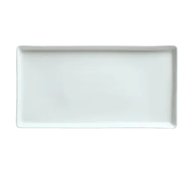 Libbey 911194481 Chef’s Selection Rectangular Tray, 13" x 6-3/4", Aluma White Porcelain - 12/Case