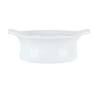 Libbey 911194802 Casserole Dish, 9 oz (6"¼ x 5"⅛ x 2"⅜), White Handles, Oven Safe to 350°F - 24/Case