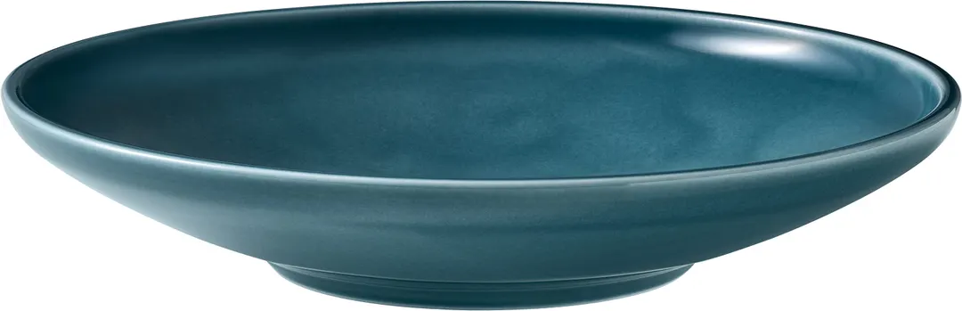 Playground 9251326E - Round Coupe Bowl, 10-1/4" Dia x 2" H, 45.7 oz Porcelain, Petrol Blue - 6/Case