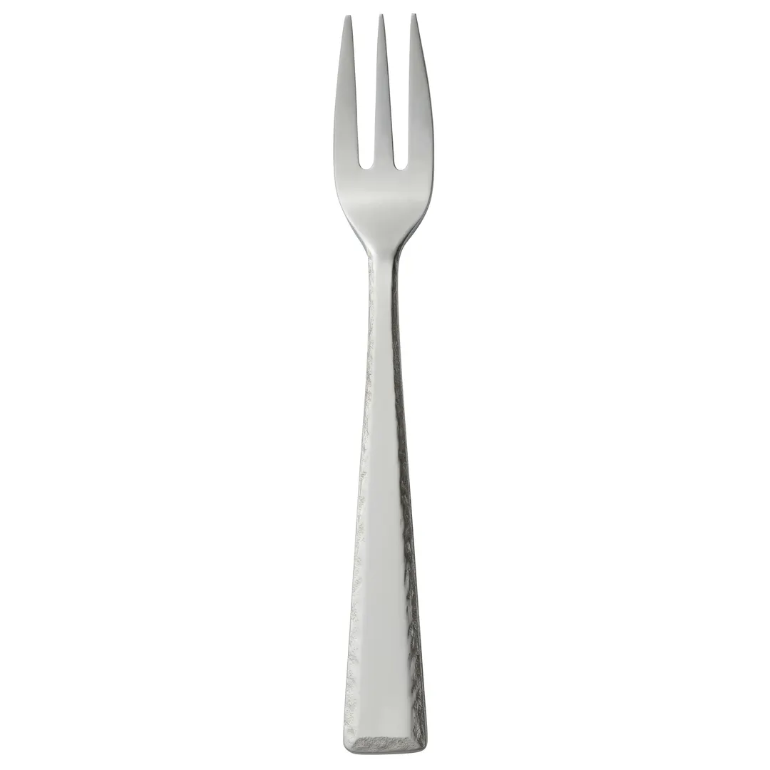 Libbey 926-029 Cocktail Fork – 6" Hammered Finish, 18/8 Stainless Steel, Conde™ Collection - 12/Case