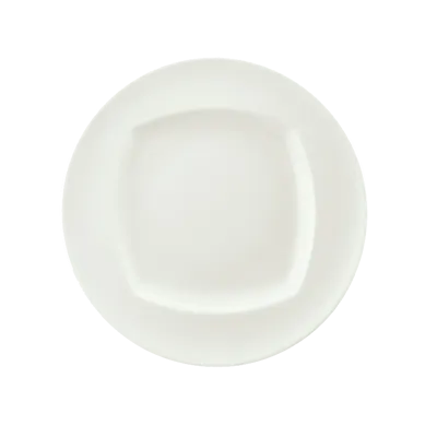 Schonwald 9320028 China Plate, 11" Round Porcelain, Event Pattern, Continental White™ - 6/Case