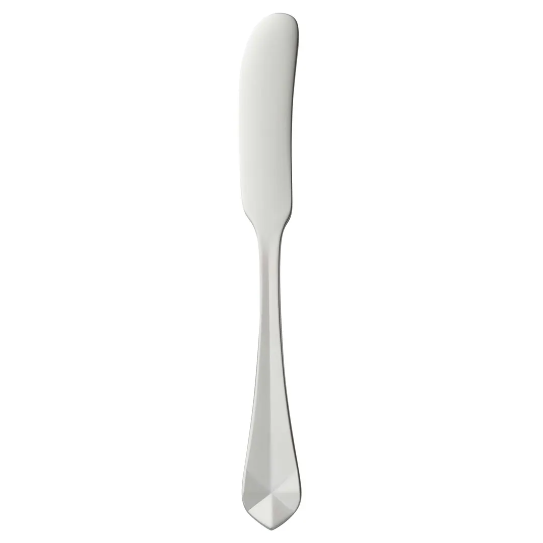 Reserve by Libbey 945053 Butter Spreader, 6-1/4" Faceted, 18/10 Stainless Steel Finish - 12/Case