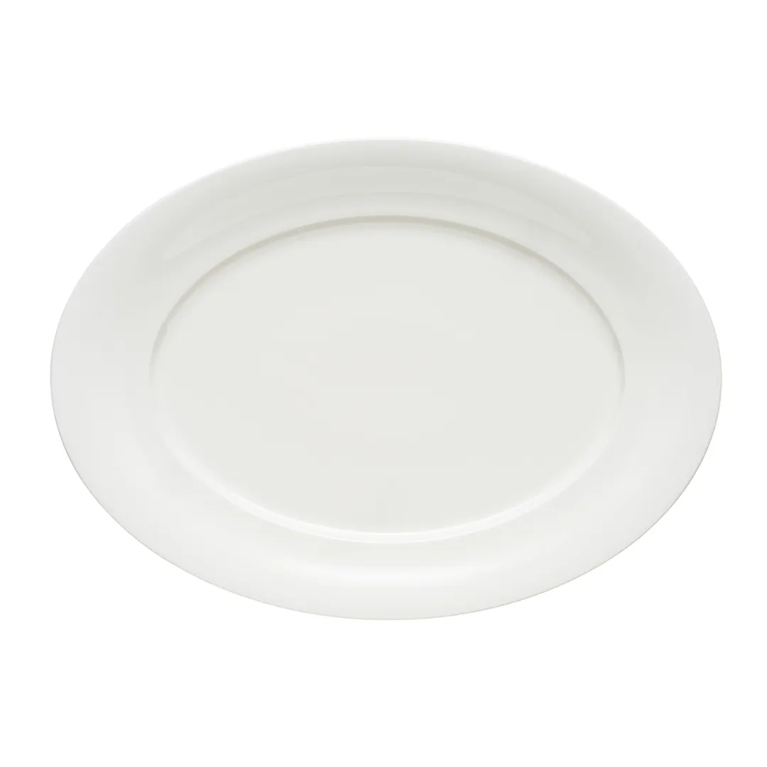 Schonwald 9822038 - Oval Porcelain Platter, 15" x 11" x 5/8", Dishwasher Safe, Delight Design, - 6/Case