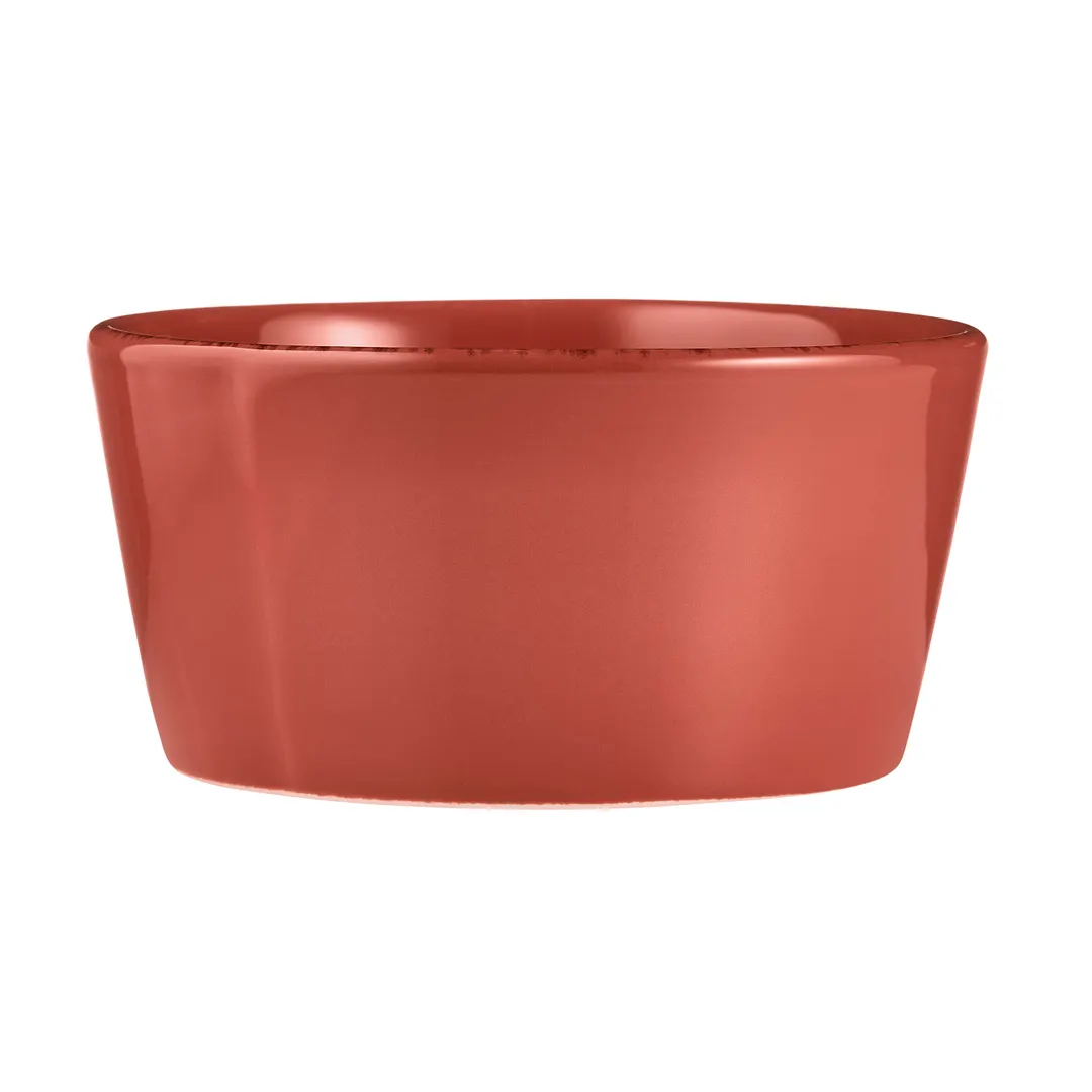 Libbey FH-512R Farmhouse Bouillon Cups, 8 oz (4" Dia. x 2" H), Barn Red Porcelain - 36/Case