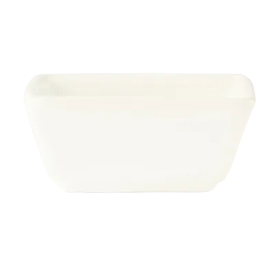 Libbey SL-3 Sauce Dish - 3" x 1-1/4" H Square Porcelain, Ultra Bright White Slate, 2-3/4 oz - 36/Case