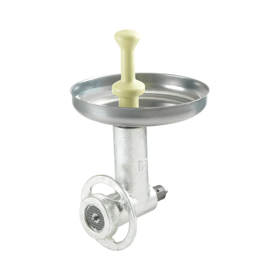 Hobart 12TIN-C/EPAN Meat Grinder #12 Hub – Cast Iron Cylinder, 12"x1-3/4" Pan, Knife, 1/8" Carbon Steel Plate