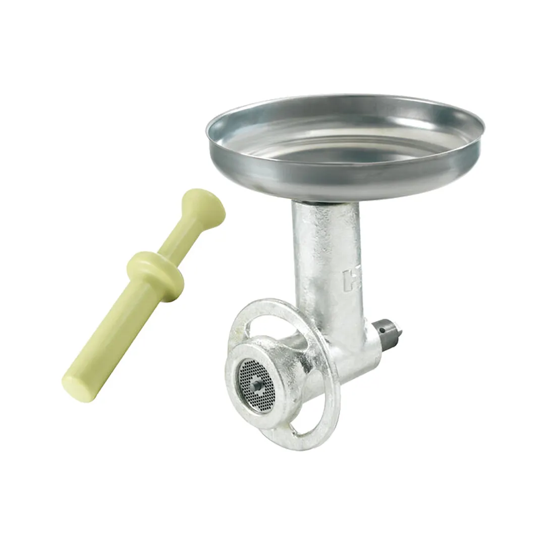 Hobart 12TIN-C/EPAN Meat Grinder #12 Hub – Cast Iron Cylinder, 12"x1-3/4" Pan, Knife, 1/8" Carbon Steel Plate