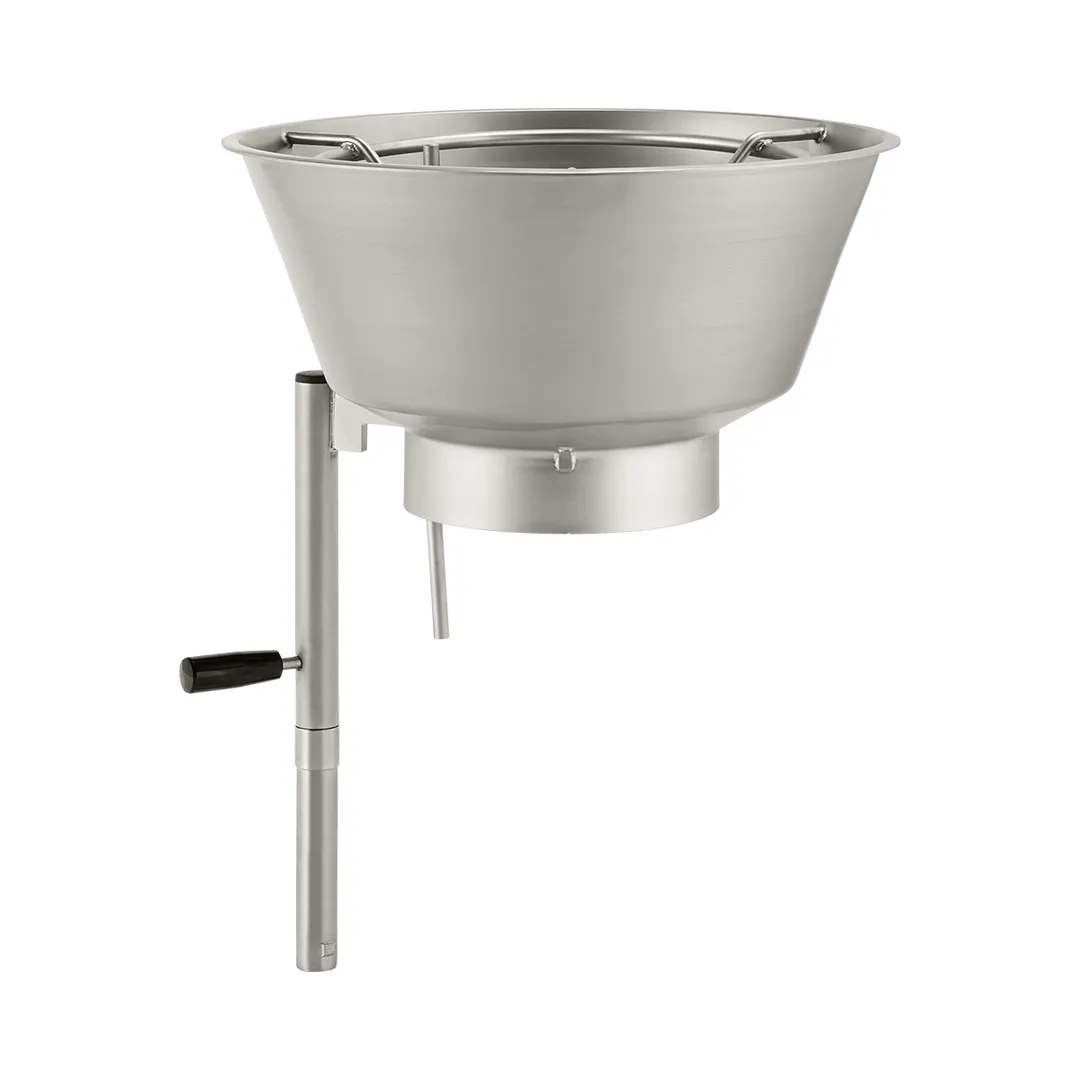 Hobart 300IFD-HOPPER Stainless Steel Bulk Feed Hopper & Cylinder for Processing Product in Bulk