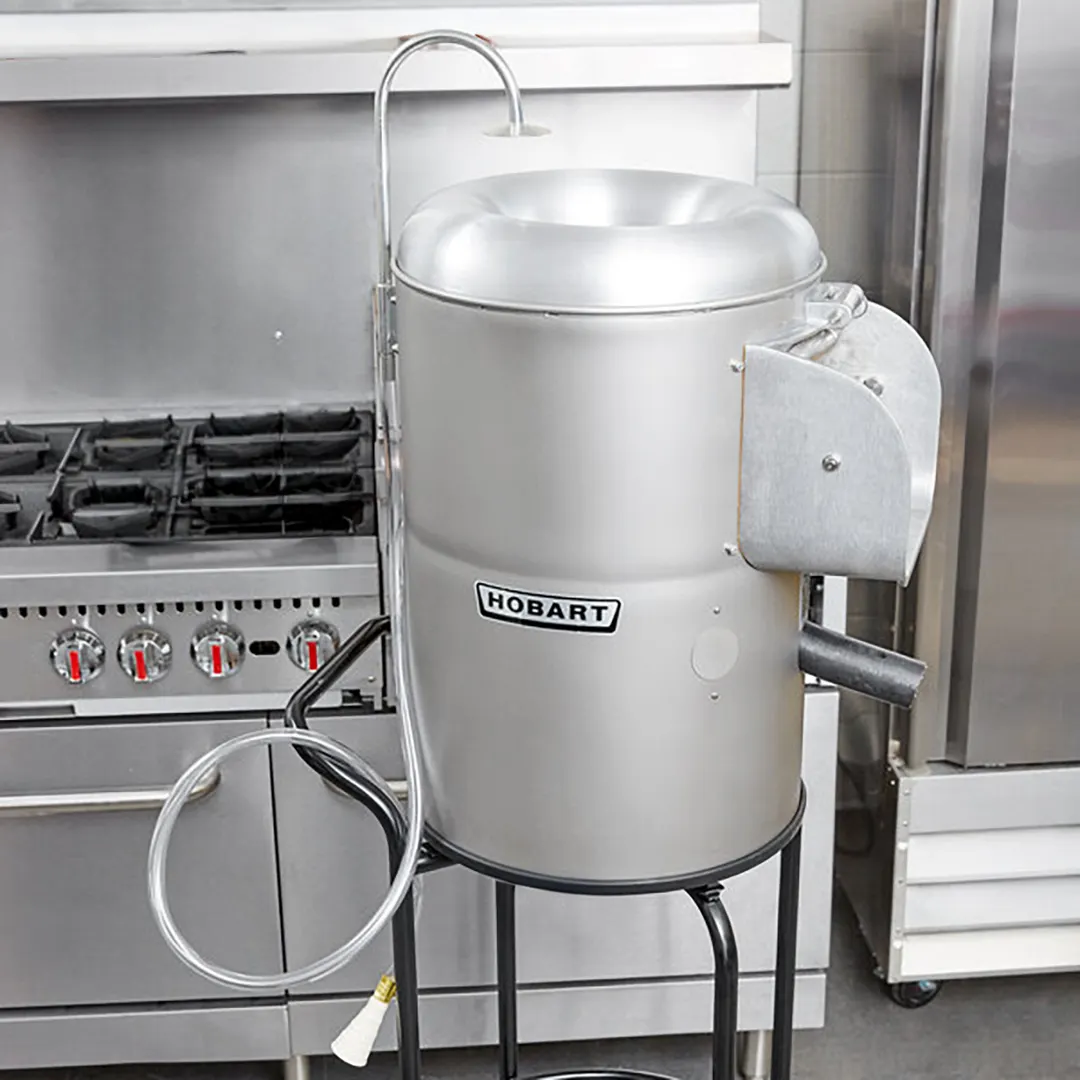 Hobart 6115-2 Portable Potato Peeler – 15‑20 lb Hopper, 1/3 HP, Stainless Steel, Adjustable Timer, V‑Belt Drive