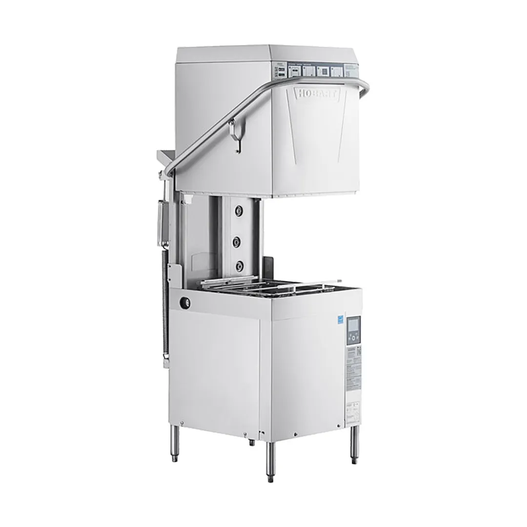 Hobart AM16-BAS-4 36.5" Door Type Dishwasher, 60 Racks/Hr - 40.2 Gal/Hr - High Temp w/Booster