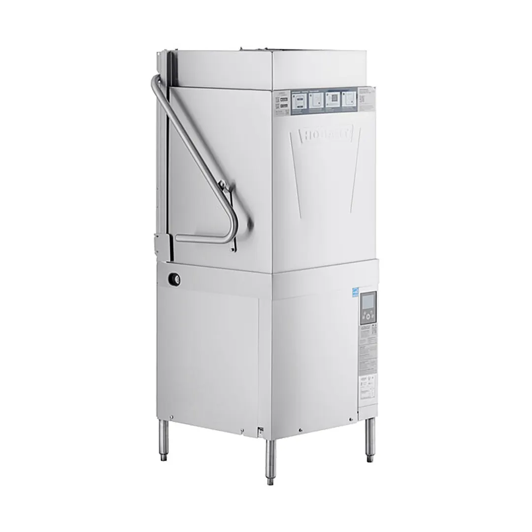Hobart AM16T-BAS-2 36.5" Door Type Dishwasher, 60 Racks/Hr - 40.2 Gal/Hr - High Temp w/Booster