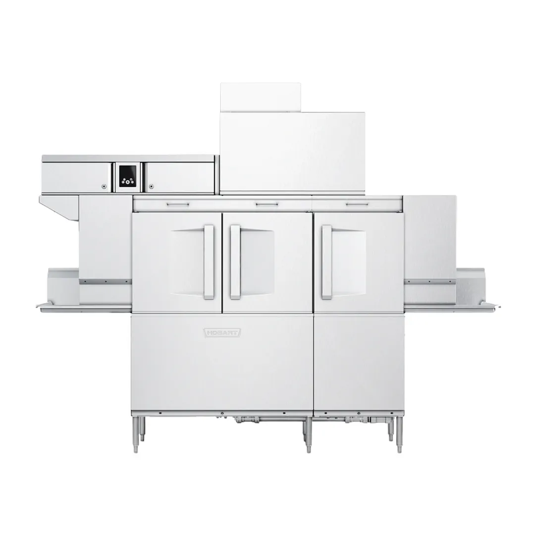 Hobart CL66VL-2@CF Conveyor Dishwasher, 202 racks/hr - 18kW