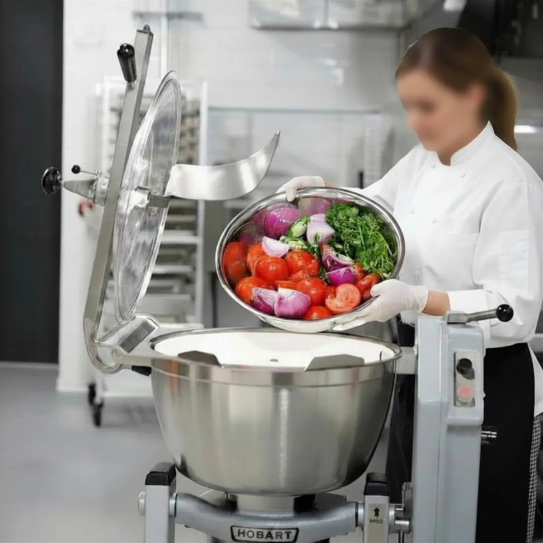 Hobart HCM450-61 Vertical Cutter Mixer with 45 qt Capacity, Tilting Bowl, 5 hp, US/EXPORT Configuration