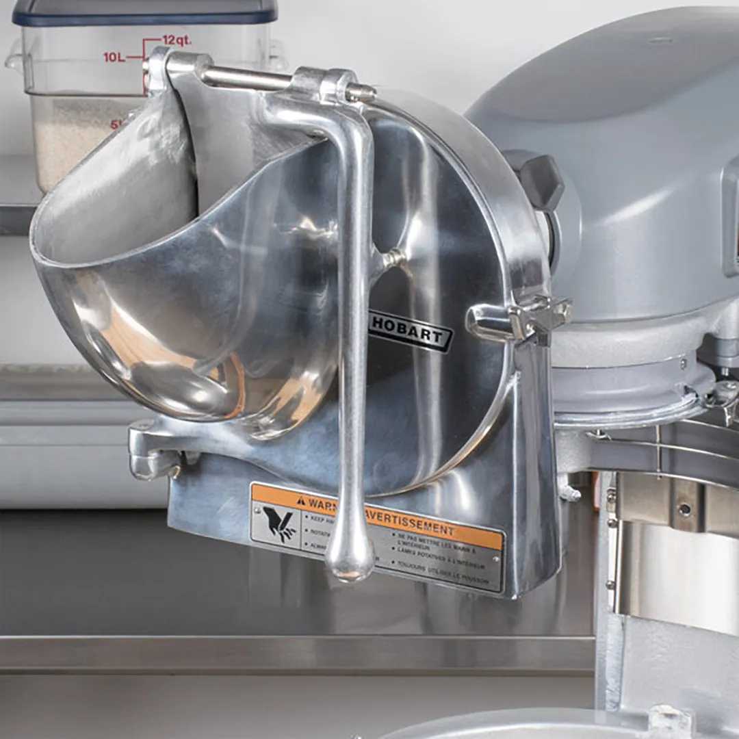 Hobart VS9-12 9‑inch Vegetable Slicer for #12 Hub, Back Case, Hopper Front, Adjustable Slicer Plate