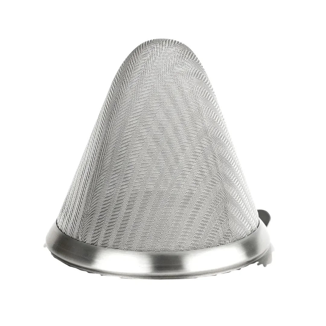Browne USA 575415 China Cap Bouillon Strainer, Extra‑Fine Mesh, Pan Hook, 18/8 Stainless Steel