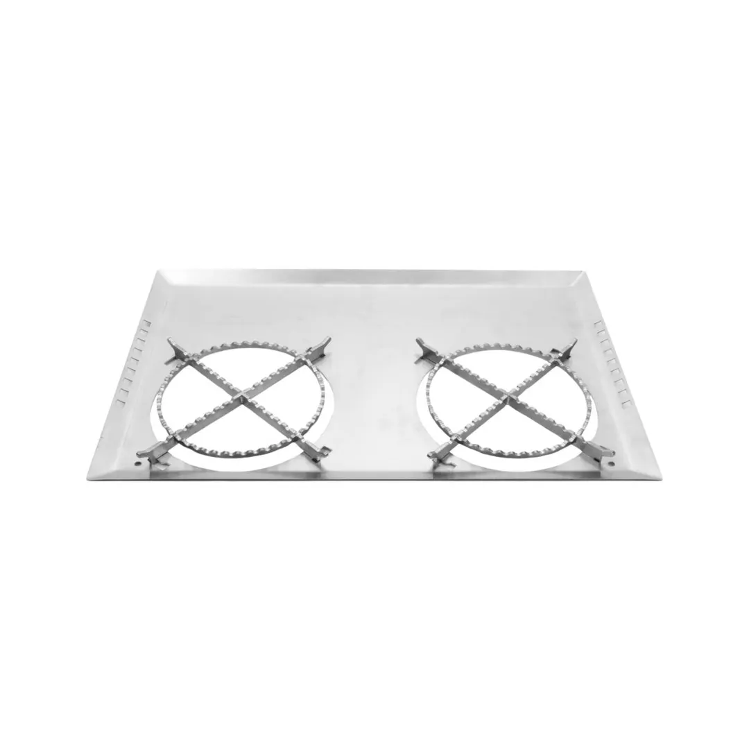 GET ST11702009 Top With 2 Grates, 23-1/2" X 15-1/2" X 3/4", Steel, For Saute/Cooker ST11602129 - Set
