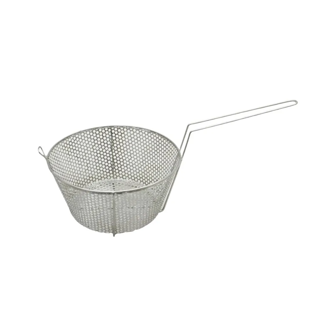 GSW USA STR-P11 Vegetable Basket, 11" Diameter Round Stainless Steel Basket for Commercial Steaming