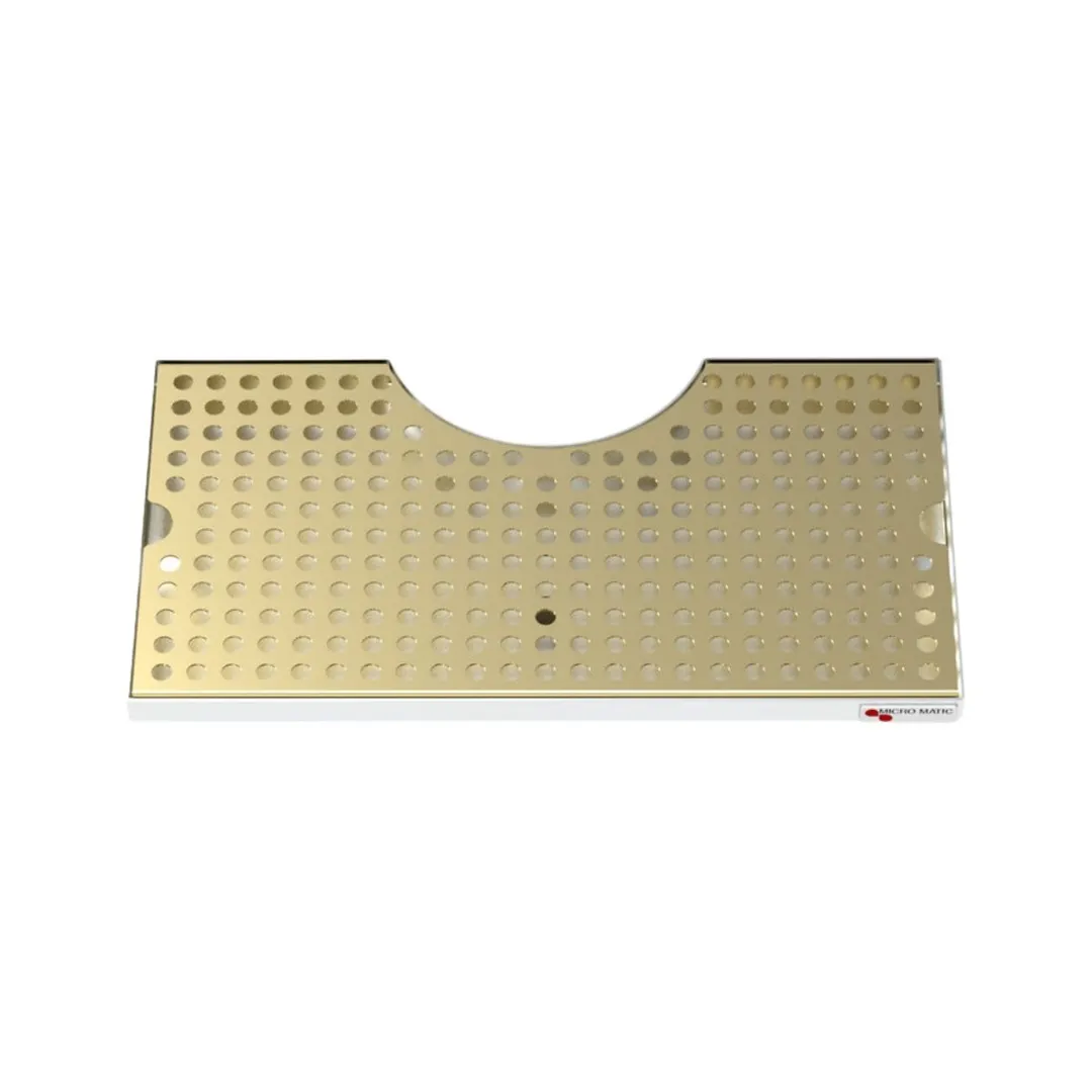 Micro Matic DP-CER-1506-SSPVD Drip Tray 15" W x 6-1/8" Dia Aluminum, Fits CT100 CT200 CT300 CT600
