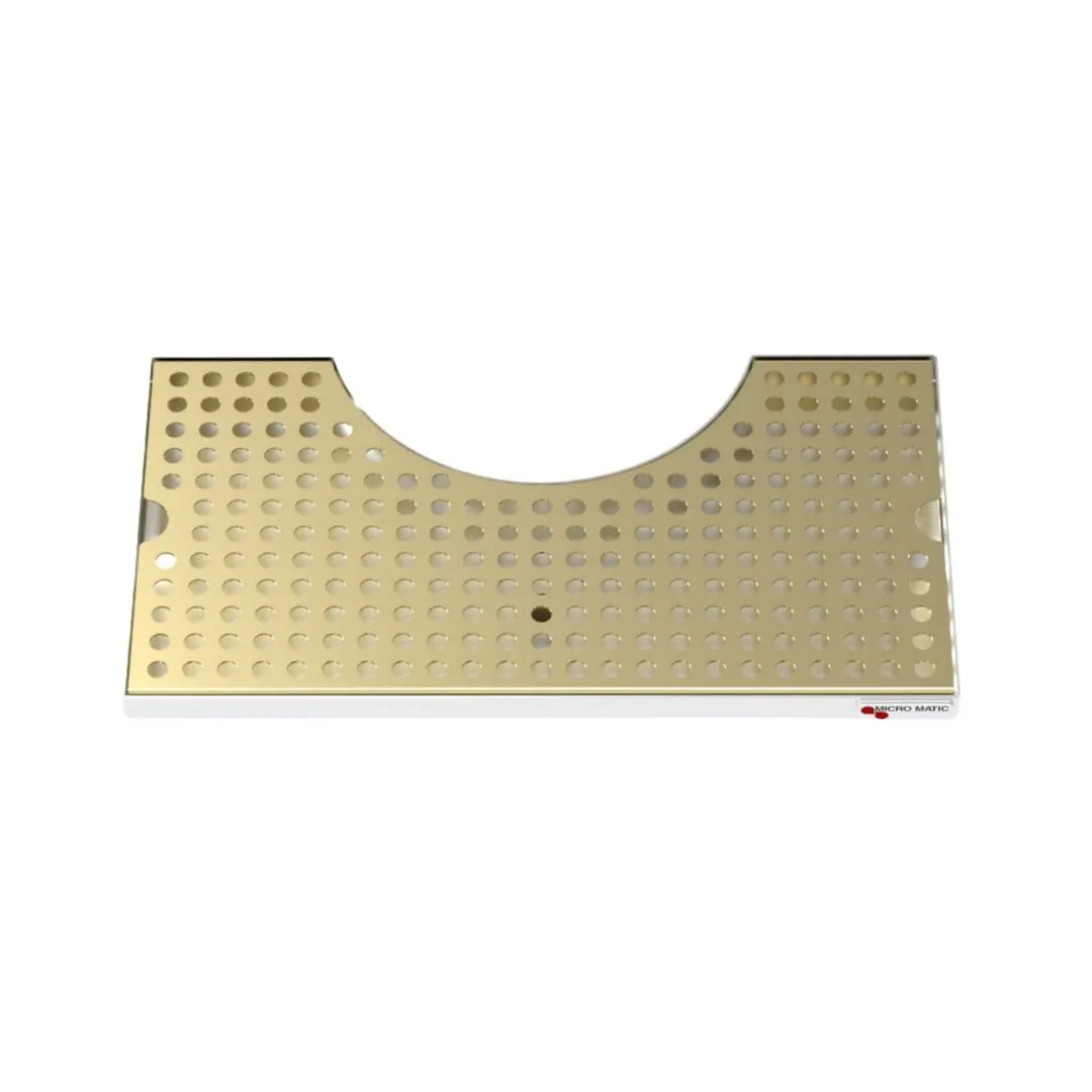 Micro Matic DP-CER-1508-SSPVD Drip Tray, 15" W x 8-1/8" Dia., Aluminum, Fits CT-400 and CT500