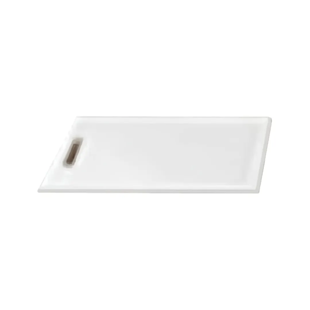 Perlick BBC-CB Plastic Cutting Board – 17" x 13" x ½" White Board With Handle Hole And Drip Groove