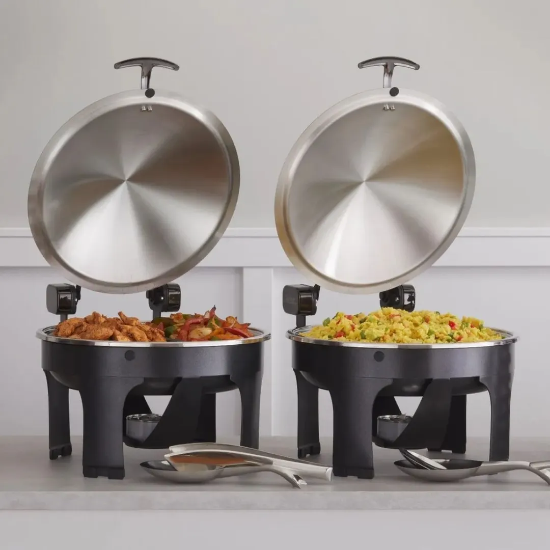 Spring USA E382-8 Seasons Stand, Round Titanium Chafing Stand for Server 2472, 2382 & 3372‑6/36